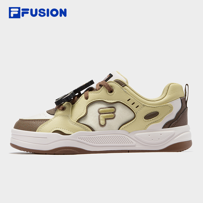 FILA FUSION | Mr Doodle斐乐潮牌BANK 2 DX女鞋2025冬季新款板鞋