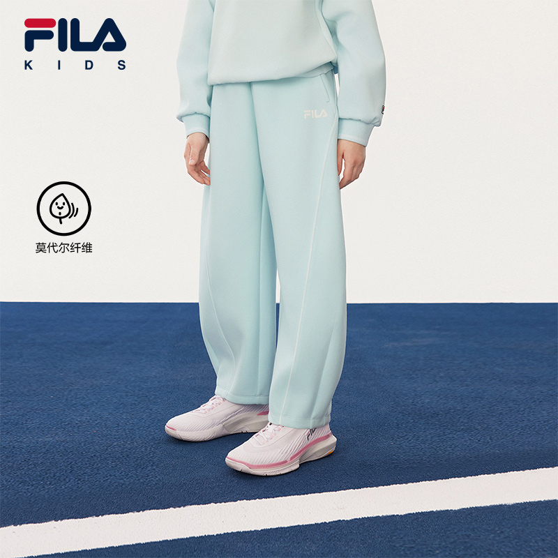 FILAKIDS斐乐女大童针织长裤