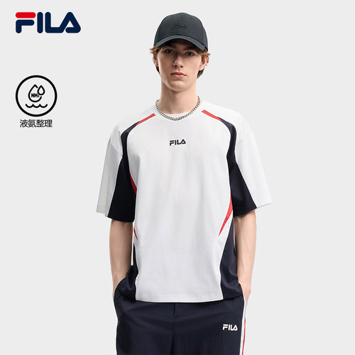 FILA斐乐男士针织短袖衫