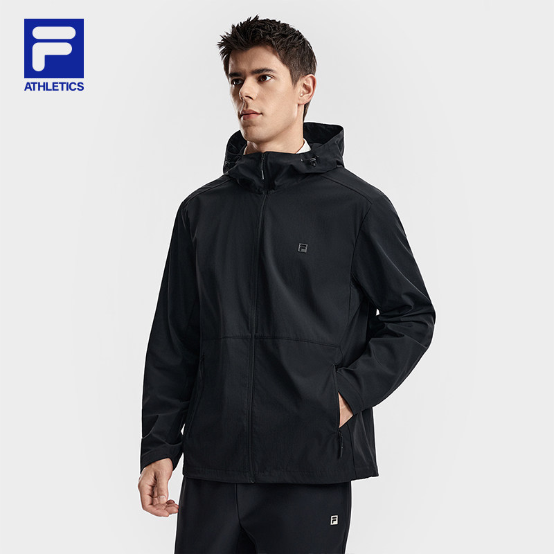FILA斐乐官方男梭织外套26春新户外健身跑步运动连帽防晒速干上衣,运动服/休闲服装,运动茄克/外套,淘宝优惠券,粉丝福利购,淘宝优惠卷