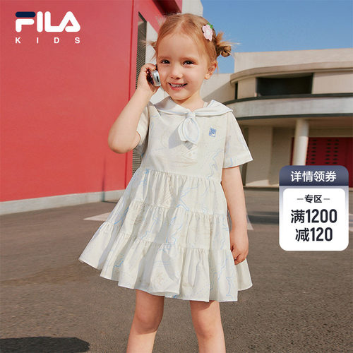 FILAKIDS斐乐女童梭织连衣裙