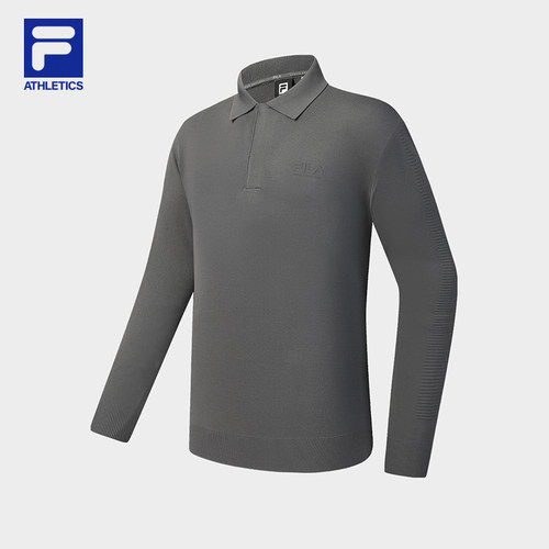 FILA斐乐官方男长袖编织衫运动