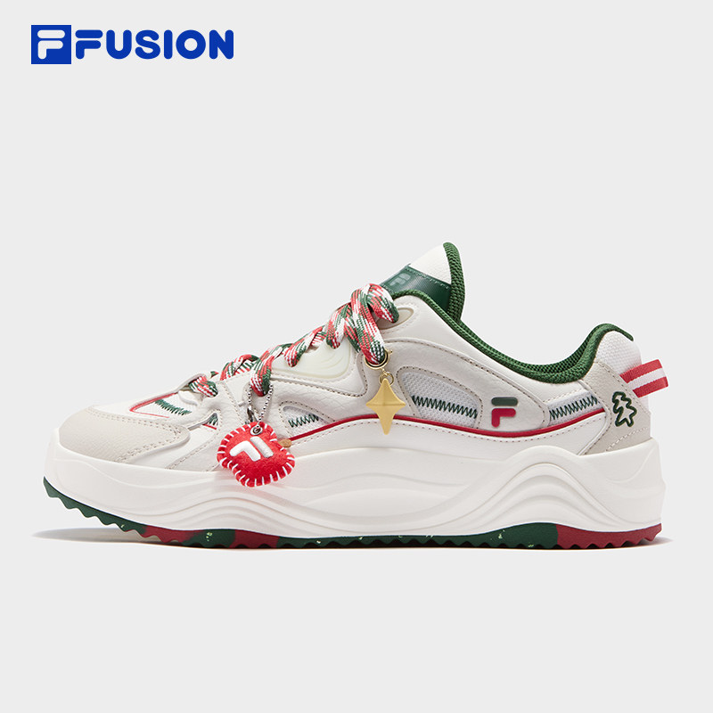 旋律鞋 圣诞版丨FILA FUSION斐乐潮牌情侣板鞋2026春季新款休闲鞋,运动鞋new,板鞋,淘宝优惠券,粉丝福利购,淘宝优惠卷