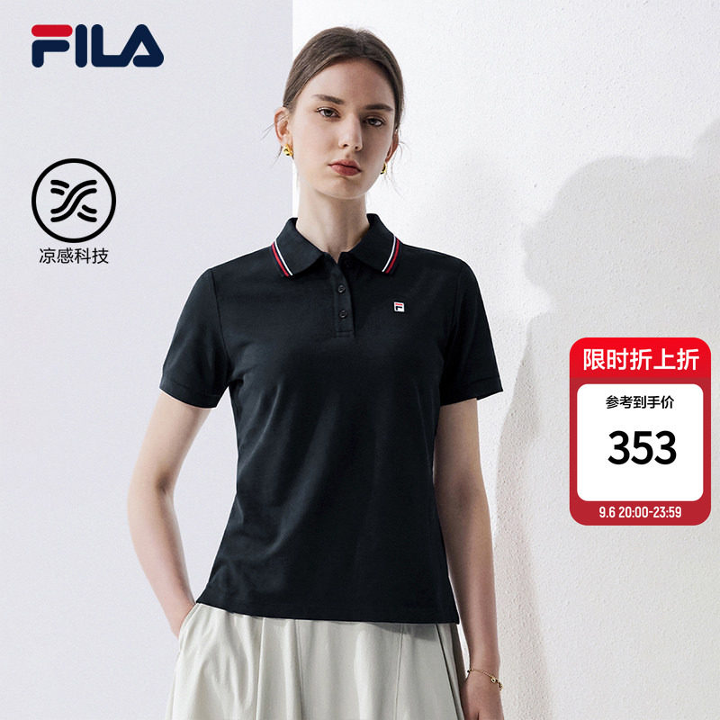 斐乐精英POLO丨FILA凉感舒适POLO26夏季新款女士高级商务短袖