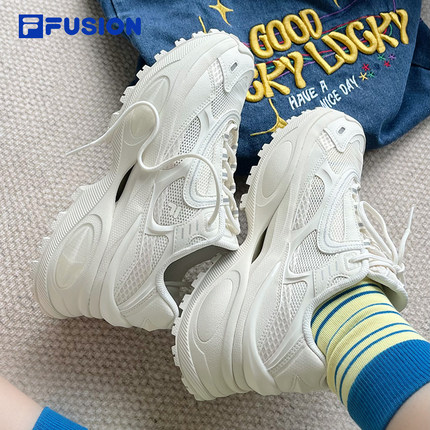 FILA FUSION斐乐硬糖厚底老爹鞋2024新款女鞋增高运动鞋休闲鞋子