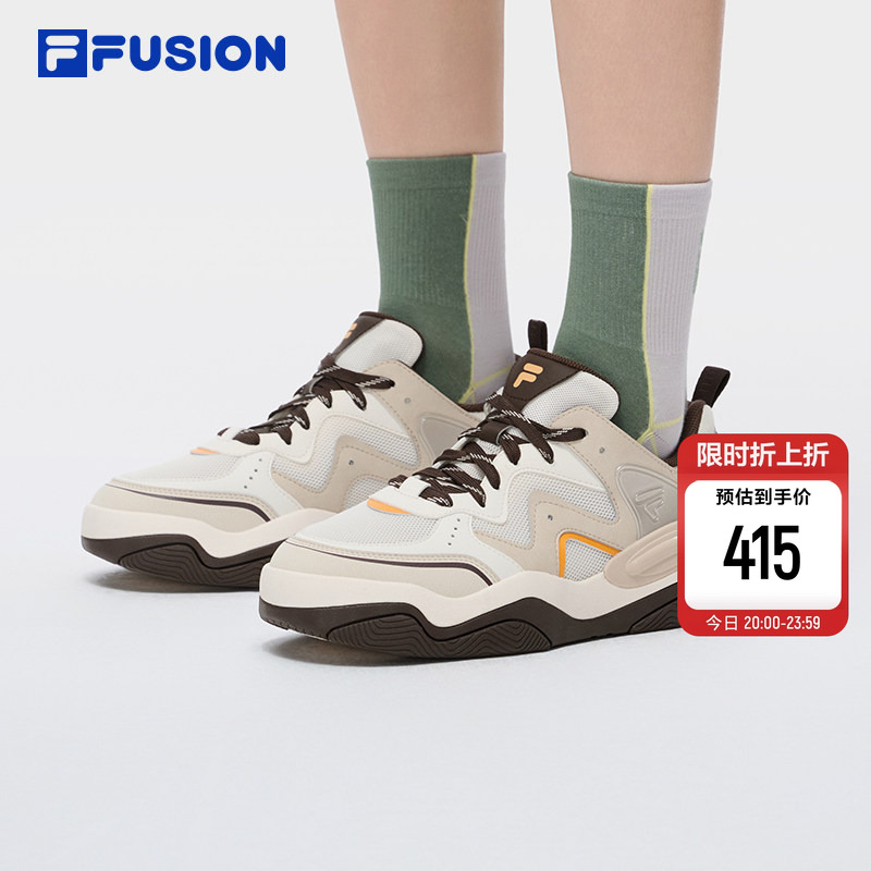 KICK 3丨章昊同款 FILA FUSION斐乐情侣板鞋夏季新