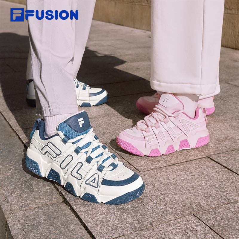 多彩情侣面包鞋丨FILA FUSION斐乐潮牌女鞋2025新款运动鞋男鞋子