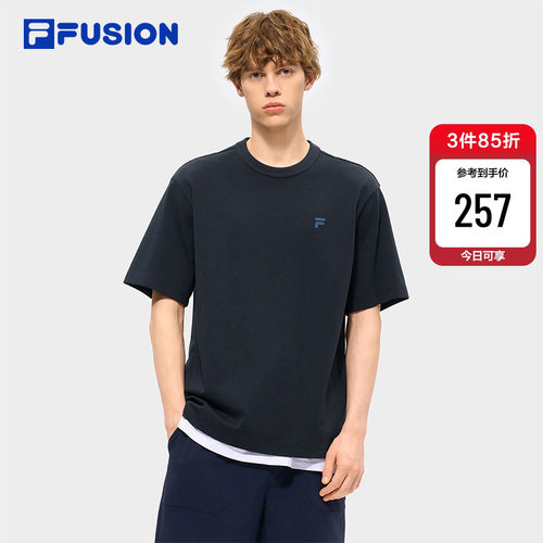 FILAFUSION斐乐男士针织短袖衫