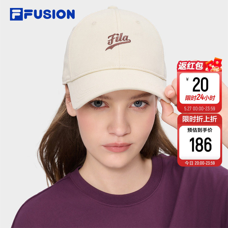 FILA FUSION斐乐官方帽子硬顶棒球帽2026新款遮阳帽鸭