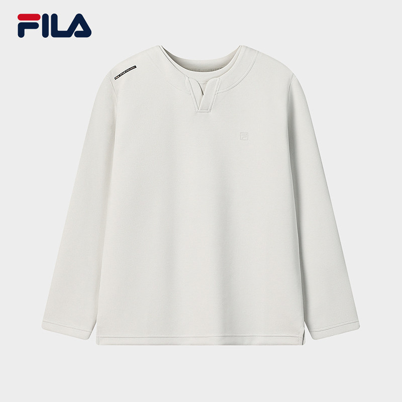 FILA 斐乐官方男子针织长袖衫2026春季新款时尚休闲简约基础长T恤,运动服/休闲服装,运动T恤,淘宝优惠券,粉丝福利购,淘宝优惠卷
