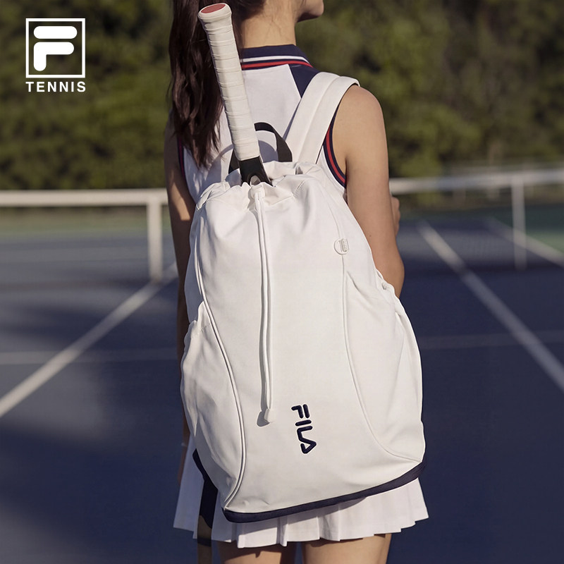 网球包|FILA 斐乐官方背包新款运动双肩包休闲百搭大容量电脑书