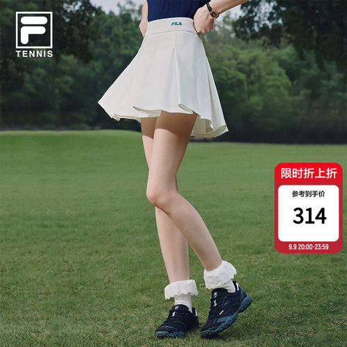 斐乐少女百褶裙丨网球