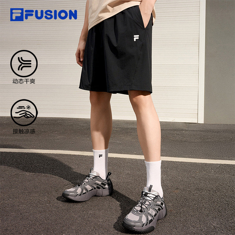 FILA FUSION斐乐潮牌梭织五分裤男2026夏季新款裤子凉