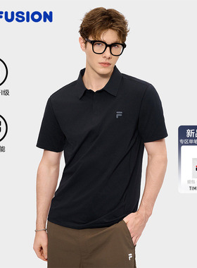 吸湿速干上衣|FILA FUSION斐乐官方男士26新款男装T恤短袖POLO衫