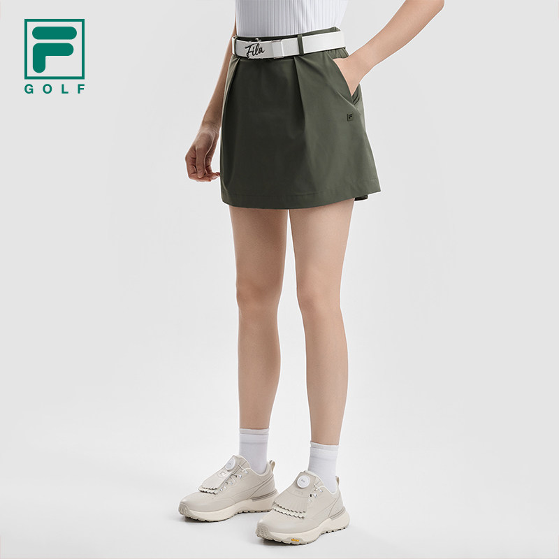 FILA 斐乐官方女士梭织裙2026夏季新款高尔夫运动基础半身裙