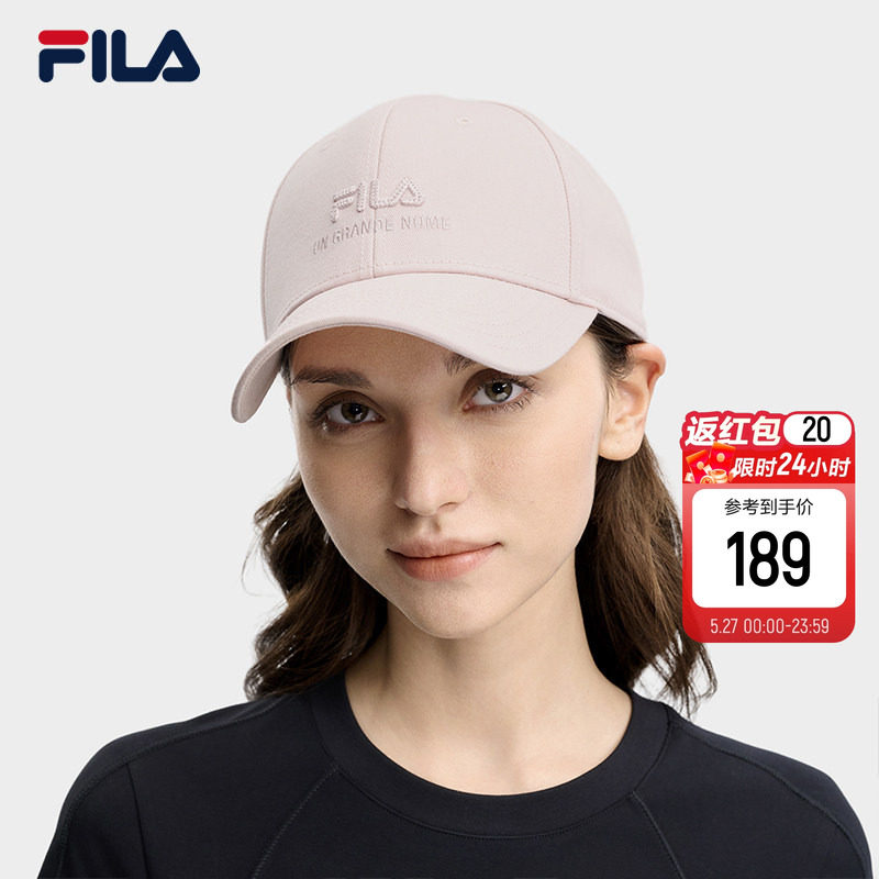 硬顶棒球帽|FILA 斐乐官方情侣款男夏季新款鸭舌帽休闲运动遮阳