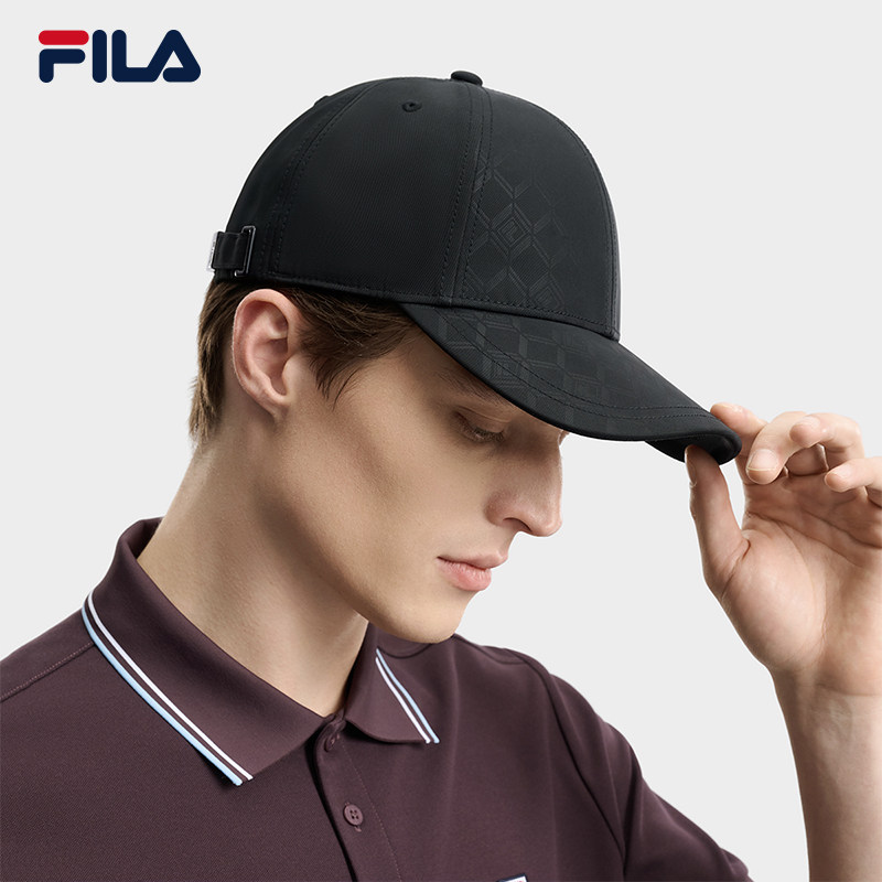 硬顶棒球帽|FILA 斐乐官方男帽夏新款时尚休闲运动帽遮阳帽鸭舌