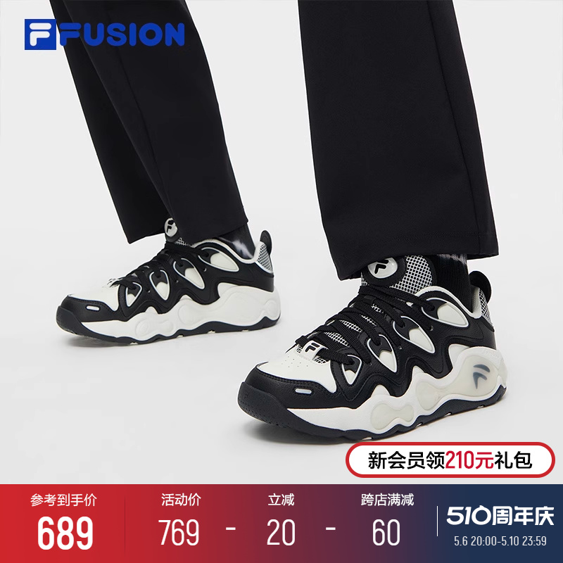 【欧阳娜娜同款】FILA FUSION斐乐官方女鞋篮球鞋融裂鞋运动鞋