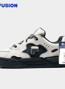 FILA FUSION斐乐潮牌BANK II DX女鞋2026夏季新款板鞋厚底板鞋