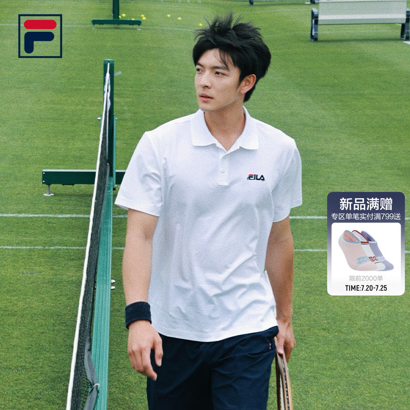 FILA 斐乐男子短袖大满贯POLO衫2026秋季新款网球运动舒适上衣