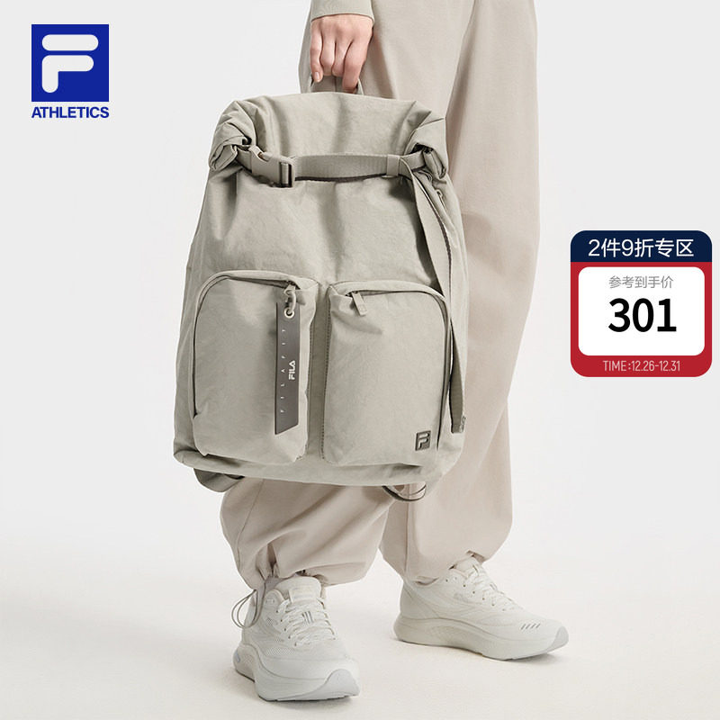 背包|FILA 斐乐官方女背包健身运动包包双肩包大容量书包多用