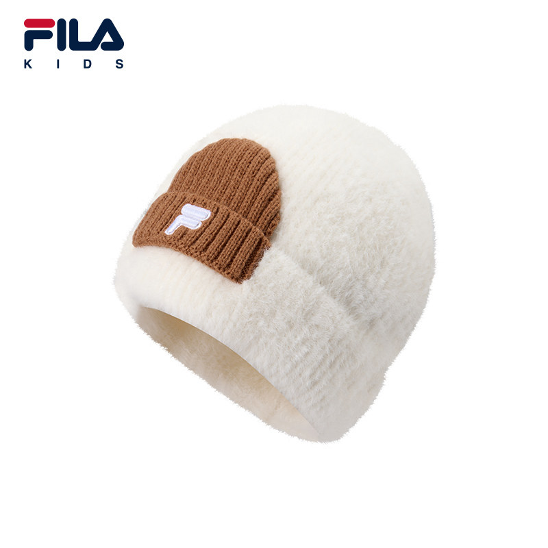 FILA KIDS斐乐儿童针织帽2025冬季新款男女小童休闲圆顶雪绒帽,运动包/户外包/配件,运动帽,淘宝优惠券,粉丝福利购,淘宝优惠卷