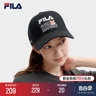 斐乐官方情侣款 FILA 棒球帽2024夏新款 时尚 休闲帽子运动帽遮阳帽