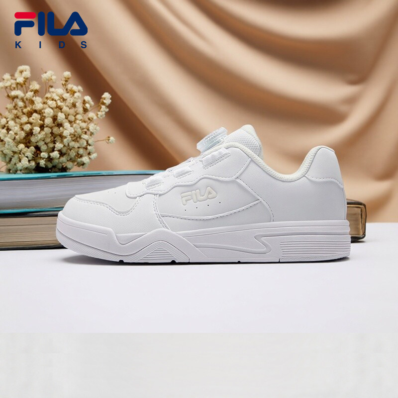 FILA KIDS斐乐童鞋儿童板鞋夏季男女大童旋钮复古校园休闲小