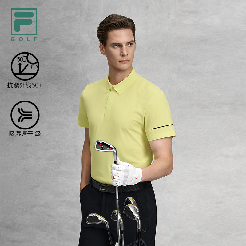 FILA 斐乐官方男子无境短袖POLO衫2026夏新款高尔夫运动