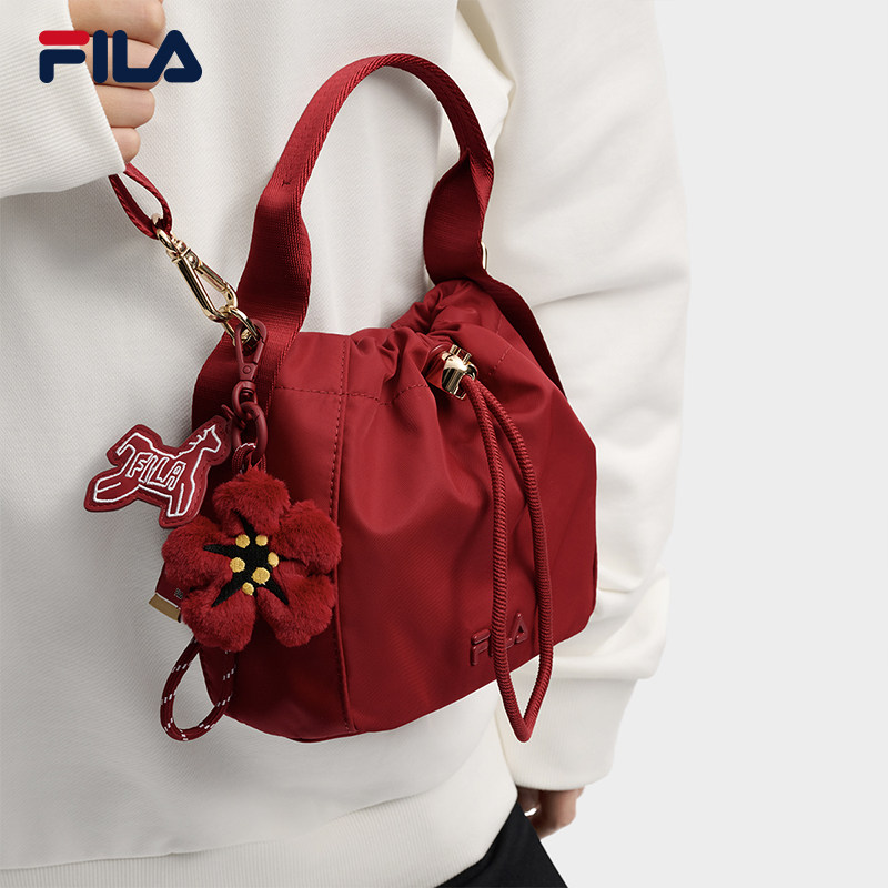 马上起飞挎包|FILA 斐乐官方女包红色时尚手提包单肩包斜挎福袋