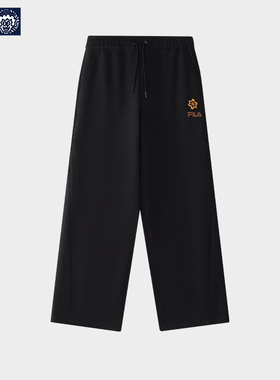 FILA FUSION | Mr Doodle斐乐潮牌长裤女2025冬季新款宽松休闲裤