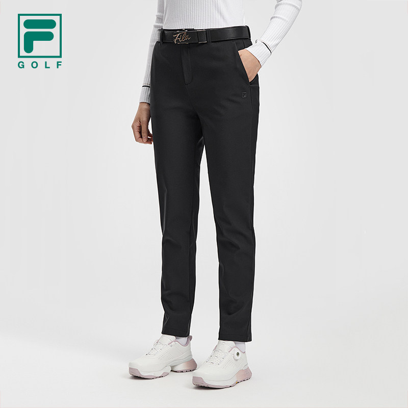 FILA 斐乐官方女士针织长裤2026春新款高尔夫运动简约舒适直