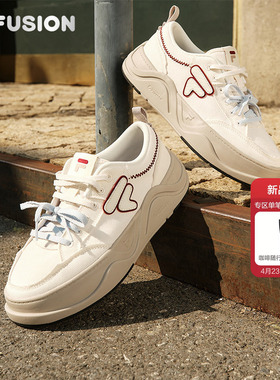 FILA FUSION 斐乐潮牌女鞋厚底帆布鞋2026夏季新款情侣板鞋男鞋子