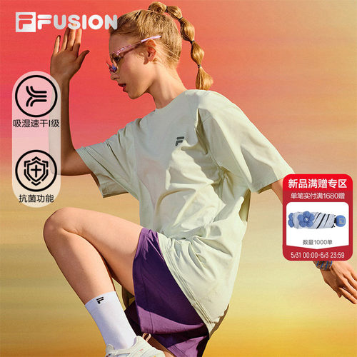 FILAFUSION斐乐潮牌速干短袖