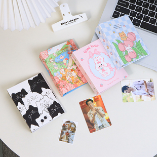 去造未来卡通可爱加厚A7硬纸板卡册追星专辑收纳手账本a7活页外壳