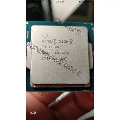 至强E3-1275V5 -1300元 CPU 1270V5- 先议价 包上机好用