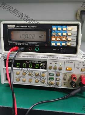 功能正常议价 英国施伦伯格数字台式万用表，7151万用表，六位半