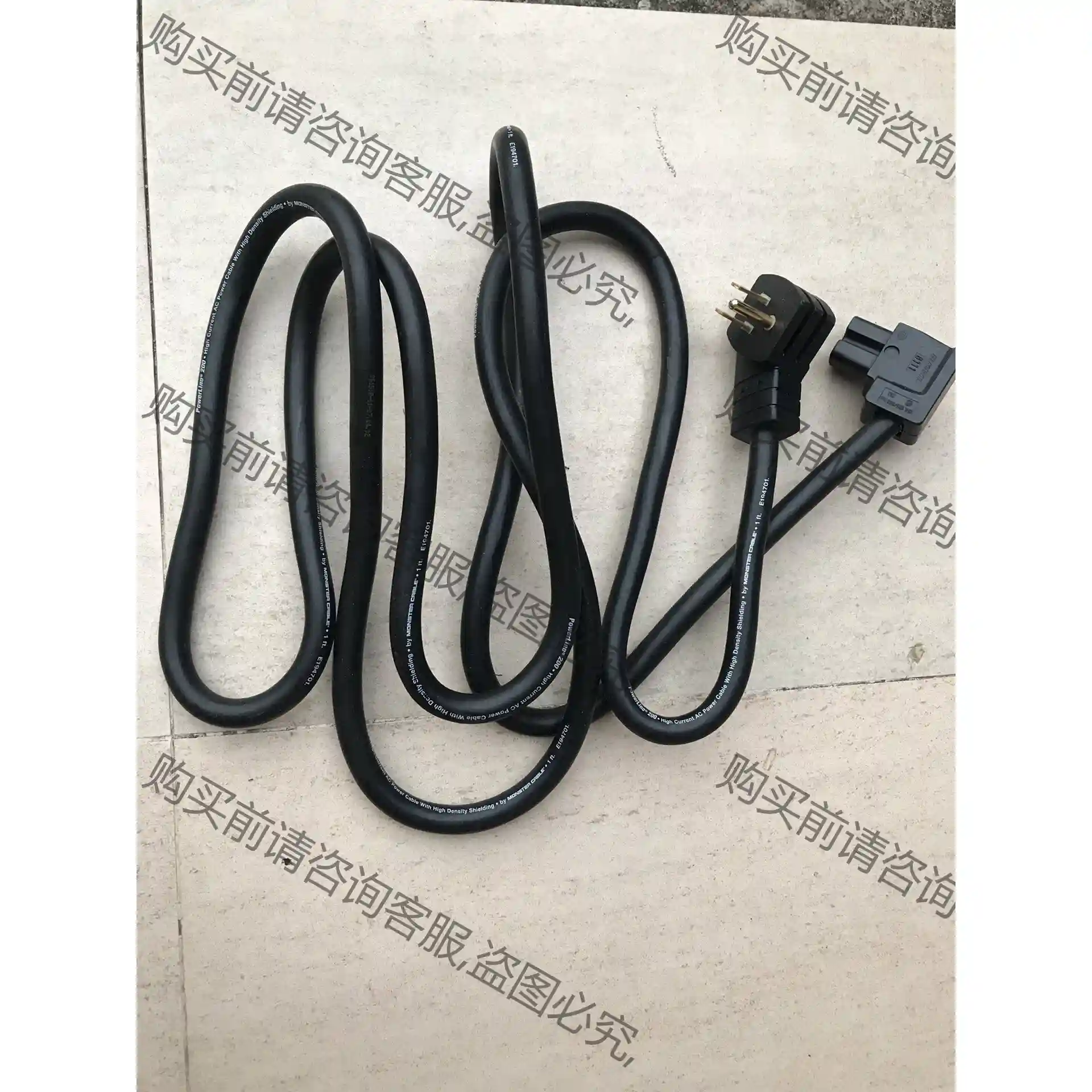 美国怪兽POWERLine200 美式电源线 带指示灯 ，几 先议价 包上机