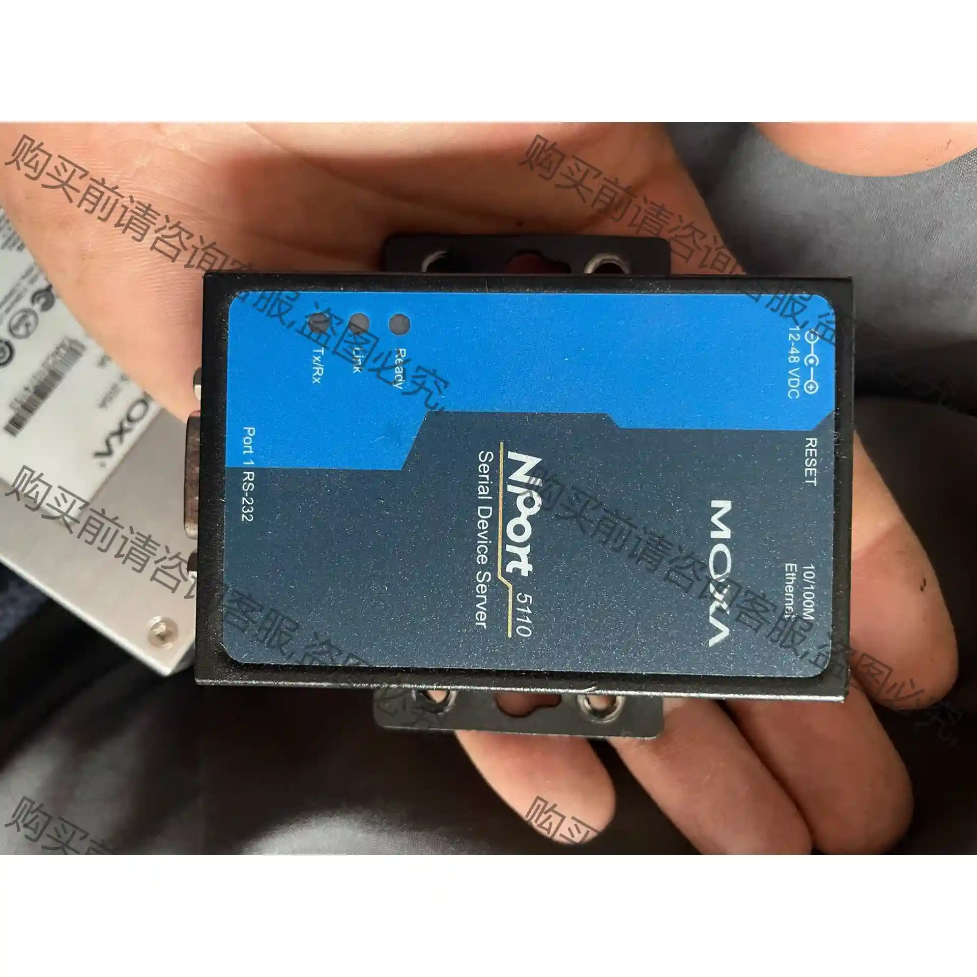 NPort原装正品moxa磨莎nport5110串口服务器 先议价 包上机好用