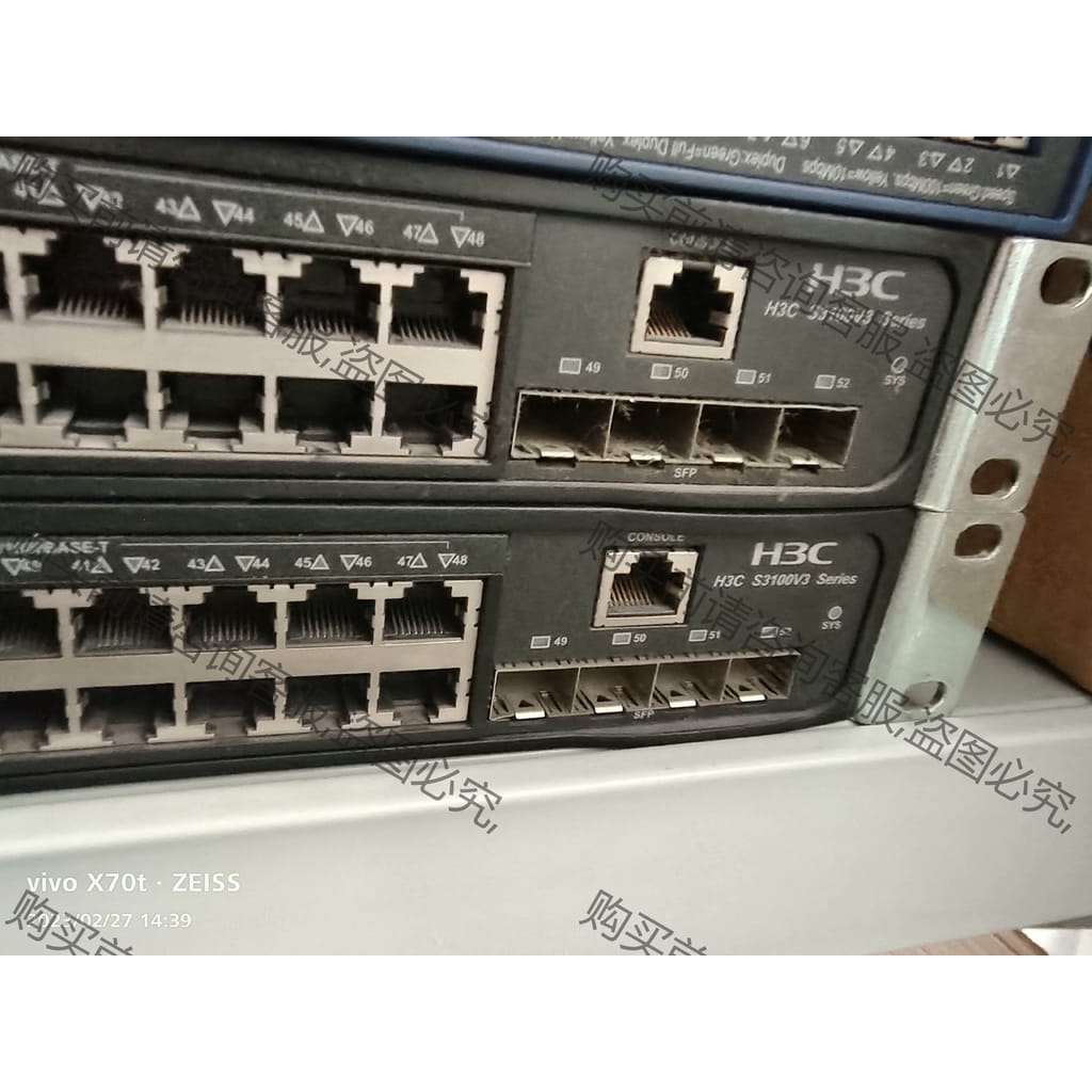 功能正常议价 H3c s3100v3 series 52口的