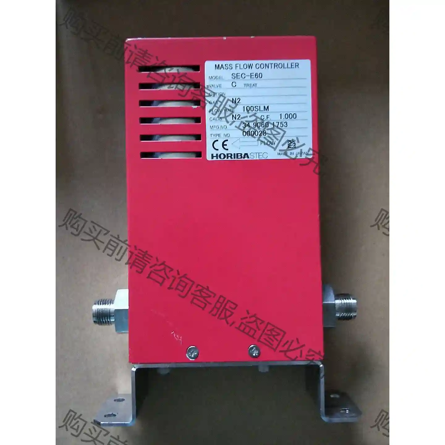 拆机HORIBA流量计SEC-E60 N2 100SLM 先议价 包上机好用