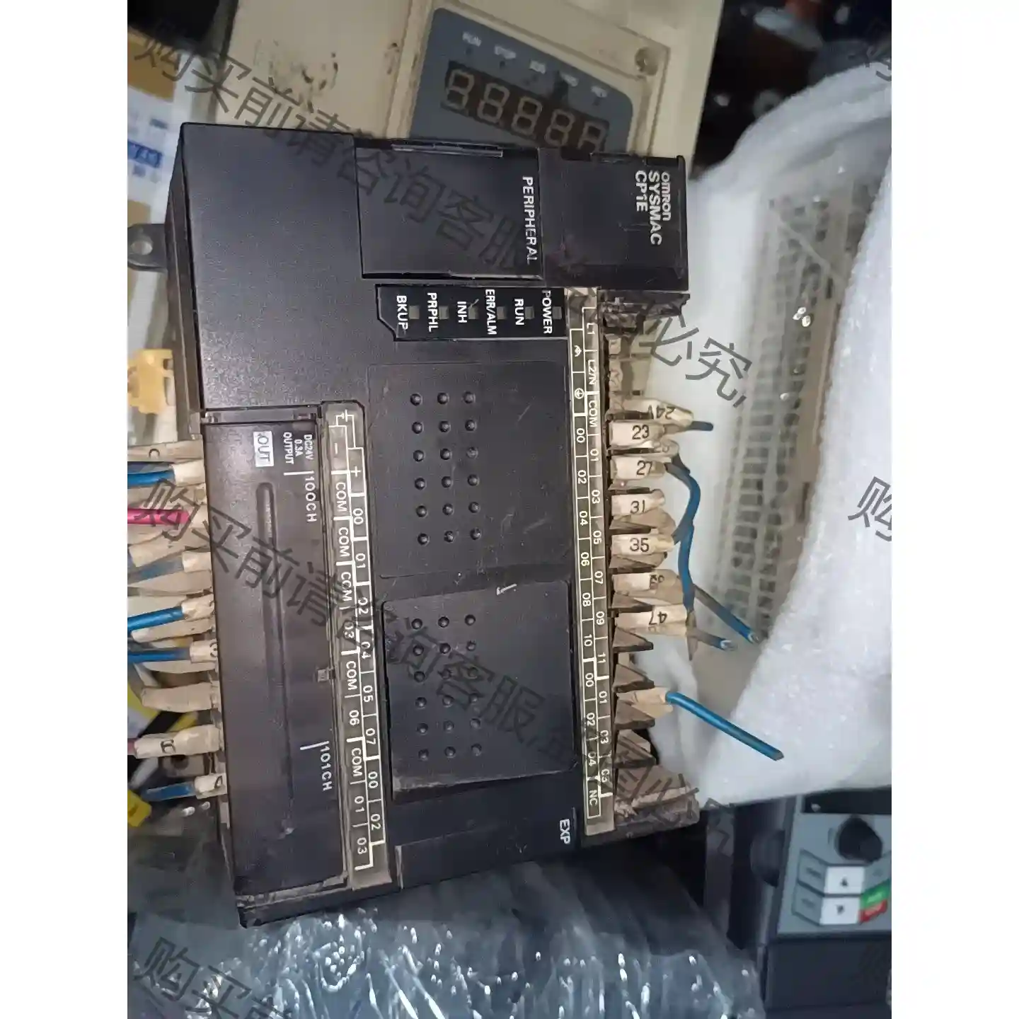 拆机一台欧姆longPLC型号CPIE-E30DR-A上电显示包好 先议价 包上