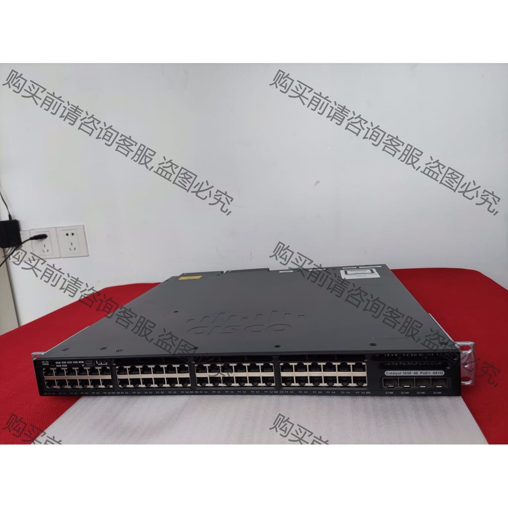 功能正常议价 思科 WS-C3650-48FS-S 新到货 成色如图所示