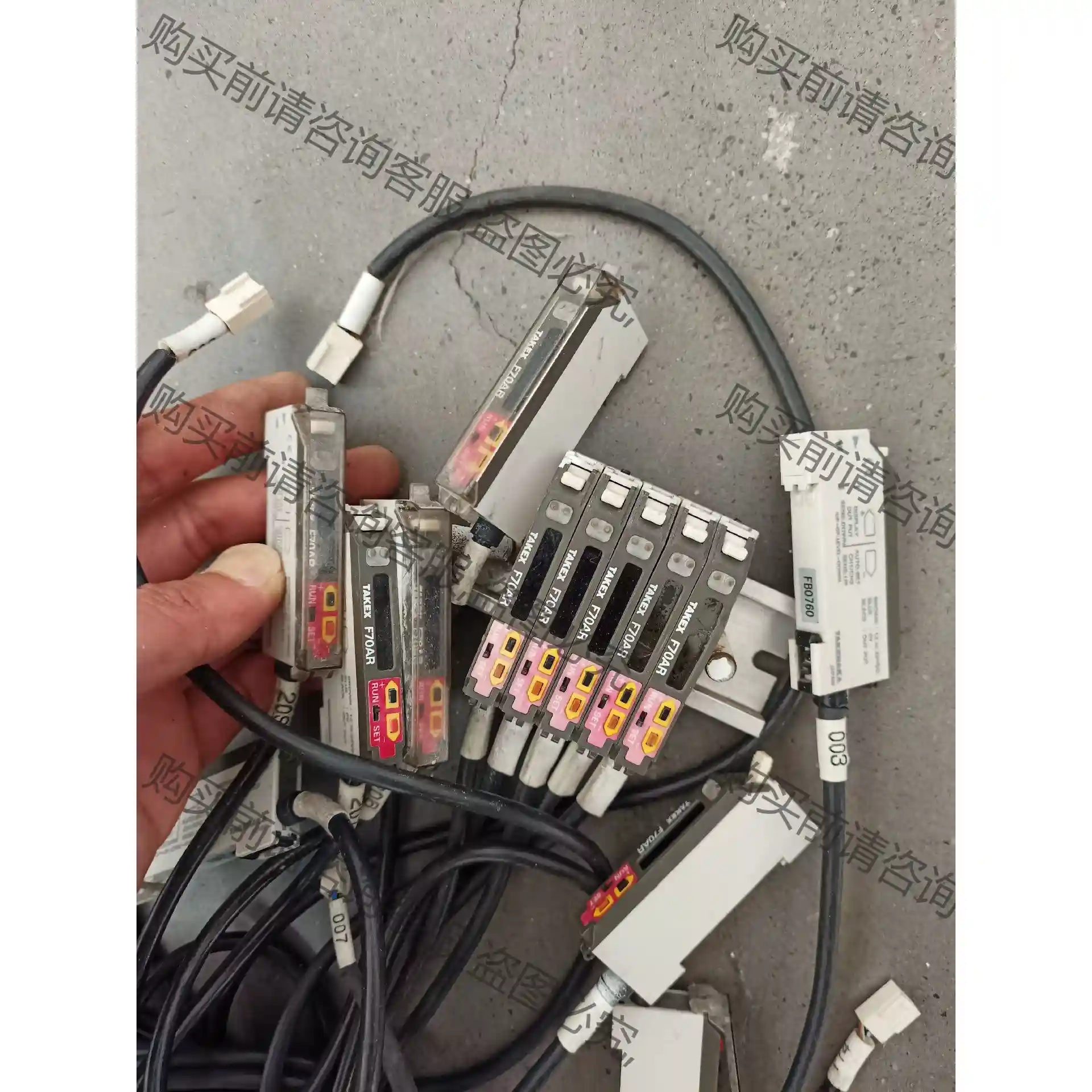 F70AR竹中TAKEX光纤放大器，半导体设备拆机件，保证小 先议价 包