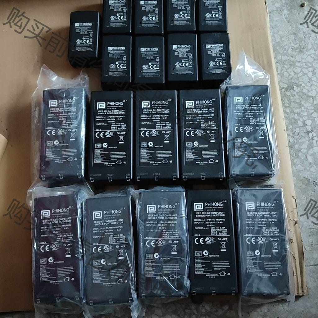 功能正常议价 PHIHONG飞宏POE16U-480电源适配器POE供电器