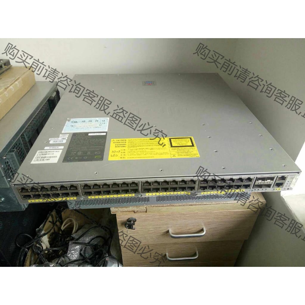 功能正常议价 cisco思科 4948E-F 48口千兆4口万兆交换机成都