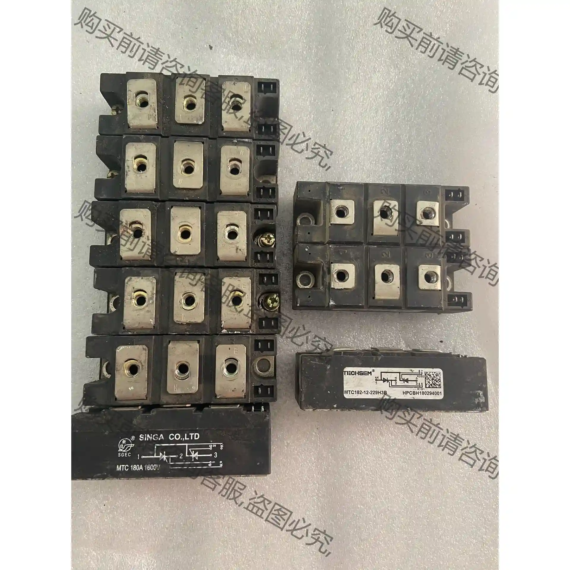 MTC180A1600V，MTC182-12，180A160 先议价 包上机好用