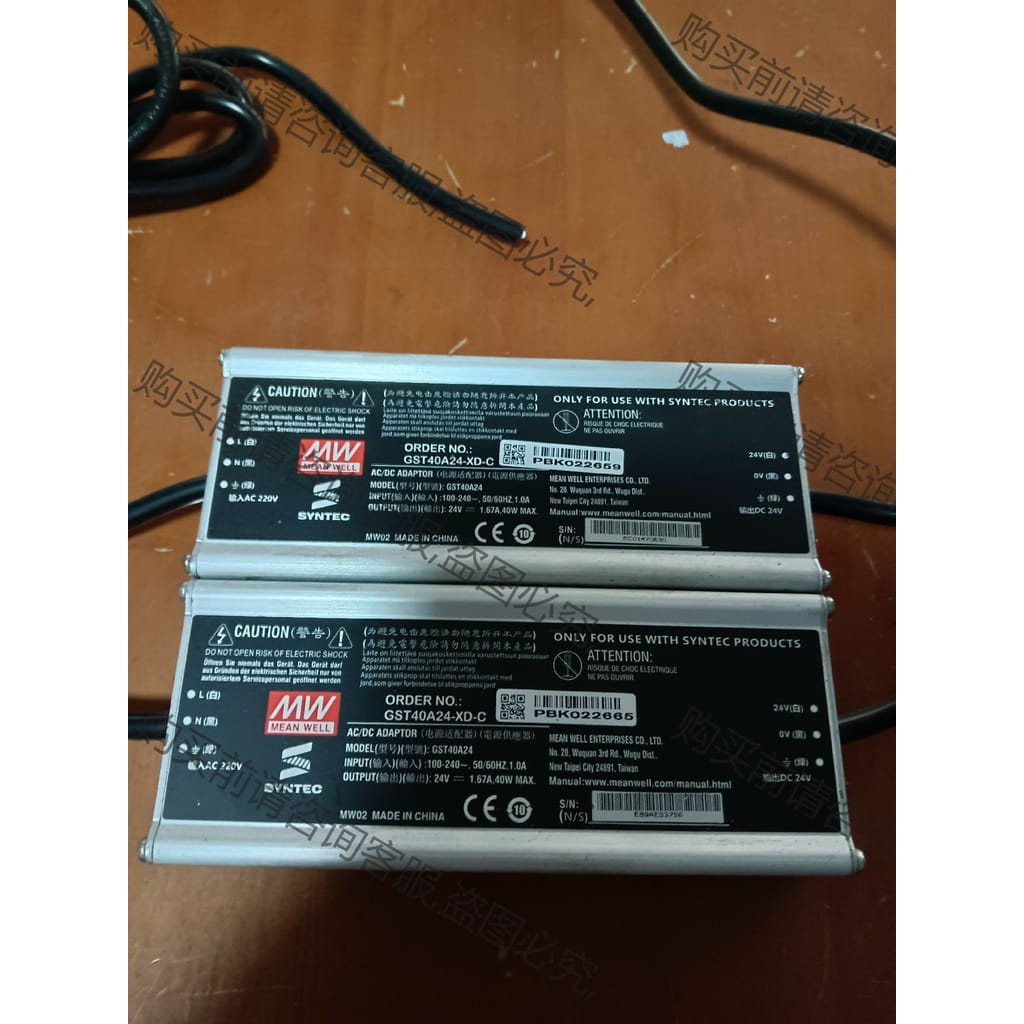 功能正常议价 新代系统明纬电源，GST40A24-XD-C，实物拍摄，原装