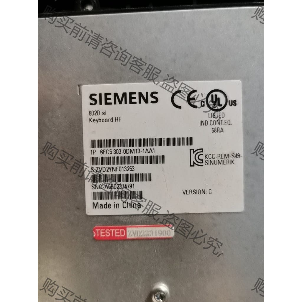 功能正常议价 6FC5303-0DM13-1AA1西门zi按键板