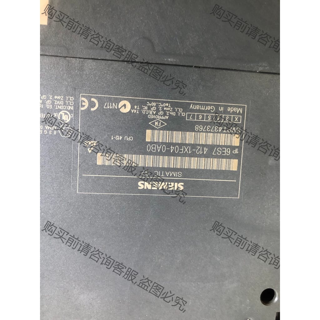 功能正常议价 西门zi6es7412-1xf04-0ab0